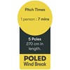 5 Pole Multicoloured Polythene Windbreak