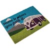 Heavy duty coir Home is where you park it (camper van) mat