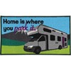 Washable home is where you park it (motor home) mat