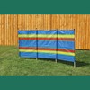 4 Pole Multicoloured Polythene Windbreak