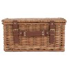 4 Person Green Tweed Hamper