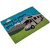 Heavy duty coir Home is where you park it (motor home) mat