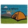 Heavy duty coir Home is where you pitch it (tent) mat