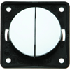 W4 Twin Rocker Switch - Gloss Chrome