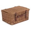 4 Person Green Tweed Hamper