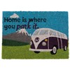 Heavy duty coir Home is where you park it (camper van) mat