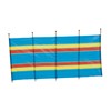 5 Pole Multicoloured Polythene Windbreak