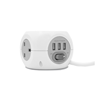 Status 3 Way 1.4m Cube Socket with 3 x USB Ports 6 pack