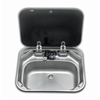 Dometic Smev VA8005 Square Sink with Black Glass Lid
