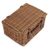 4 Person Green Tweed Hamper