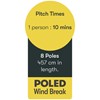 8 Pole Multicoloured Polythene Windbreak