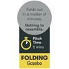 Quest 3x3m Giza folding gazebo