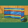 6 Pole Multicoloured Polythene Windbreak