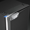 90 LITRE BLACK CHROME LOCK FRIDGE