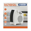 Statuts Dual Position Fan Heater