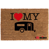 Reimo I Love My Caravan coconut door Mat