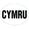 W4 Large Oval CYMRU Sticker