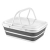 Collapsible-wares picnic basket and cooler