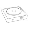 Quest Single Hot Plate - White