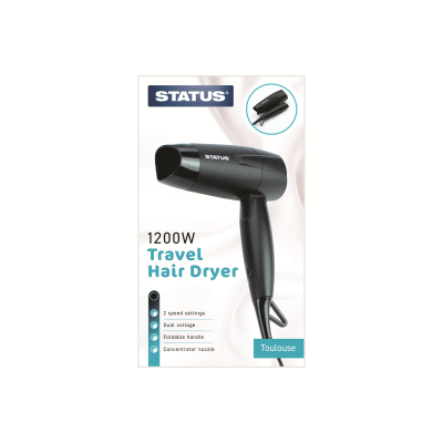 Toulouse 1200w Travel Hairdryer (order in multiples of 6)