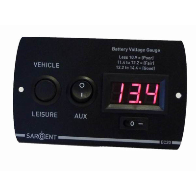 Sargent EC20 Battery Voltage Gauge Control Panel