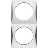 W4 Flow Double Frame - Gloss Chrome