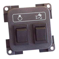 CBE Grey pump & light switch (Retail Packed)