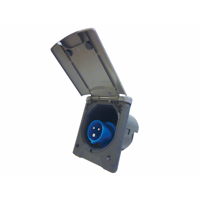 Fawo Grey Flush Mains Inlet with Magnetic Lock