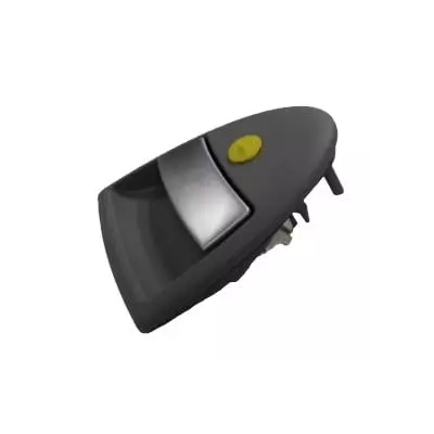 Hartal Right Hand Triangle Outer Handle, Black with Matte Chrome, suits HSC