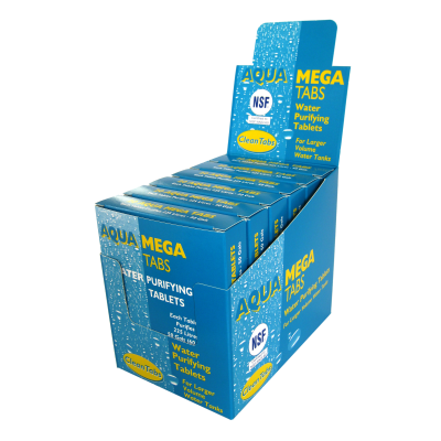 Clean Tabs Aqua Mega Tabs Water Purifying Tablets (Order in multiples of 6)