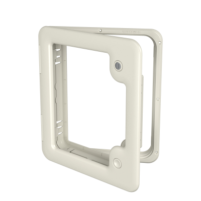 Thetford White Service Door 3 with 1 Lock & 1 Push Button