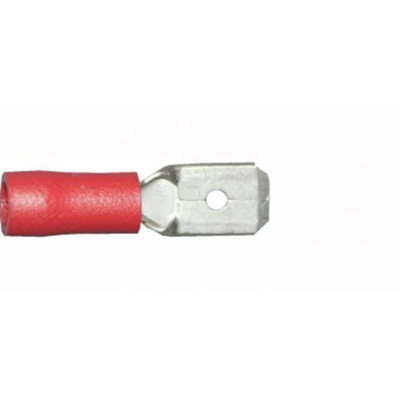 W4 6.35mm Push-On Terminal Male - Red (3 pack)