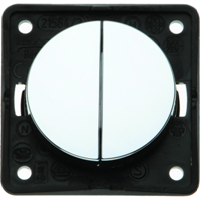 W4 Twin Rocker Switch - Gloss Chrome