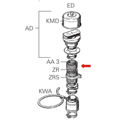 Exhaust Tube AA 0 55mm Inner  (order in multiples of 20M)
