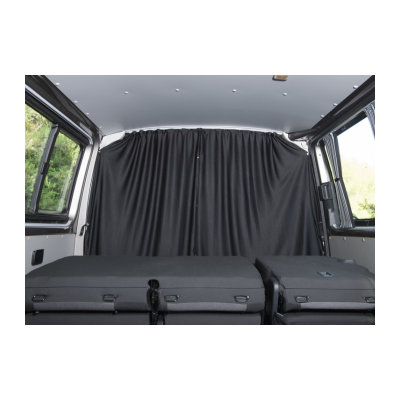 T5/T6.1 Cab curtain set with poppers (black/black)