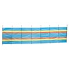 8 Pole Multicoloured Polythene Windbreak