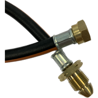 Single 450mm Propane Pigtail Black Class 3