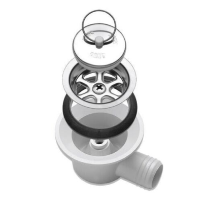 Dometic SMEV AC530 siphon angled waste fitting 25mm dia