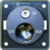 W4 12V Cigar Socket/TV Point - Anthracite