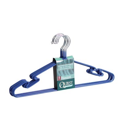 Quest 8 Non-Slip Clothes Hangers (pack of 8)