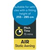 Westfield Vega 2.0 High 330 Premium Motorhome Air Porch Awning (260 - 285cm)