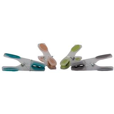 24 x soft touch clothes pegs