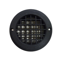 DLS 75mm Round Short Tail Vent - Black