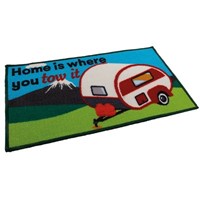 Home Is Where You Tow It Mat - Caravan