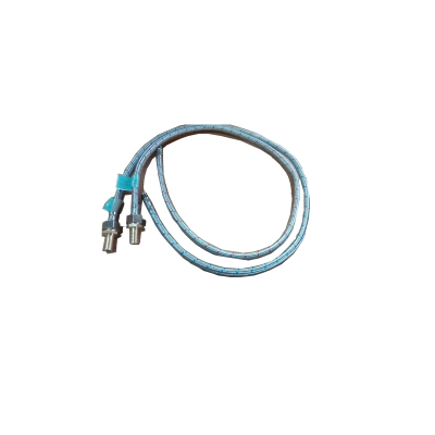 Reich Flexi hose 25cm with ridged nozzle red & blue