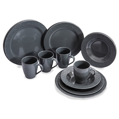 16 Piece Dinner Set Graceful Grey