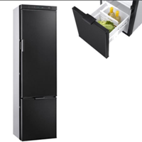 Thetford N4141A 136L Black Slim Line Fridge Freezer