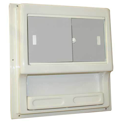 CP White Cleo Bathroom Vanity Cabinet