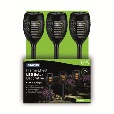 Status 12cm Dancing Flame LED Solar Light (order multiples of 9)