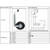 Liberty 48mm Jockey Wheel Pneumatic Assembly Max Load 150kg